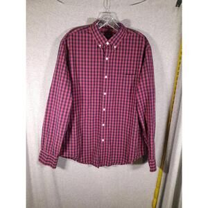 J Crew Button Up Mens Large‎ Buffalo Check Plaid